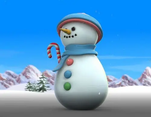 装配的3d雪人模型