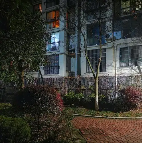 2019年小年夜小区夜景