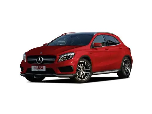 2015款 奔驰gla45 amg 车身颜色 木星红