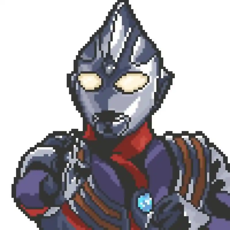 戴拿 奥特曼像素头像三枚78——盖亚,迪迦,戴拿 	 本想用画过的迪迦