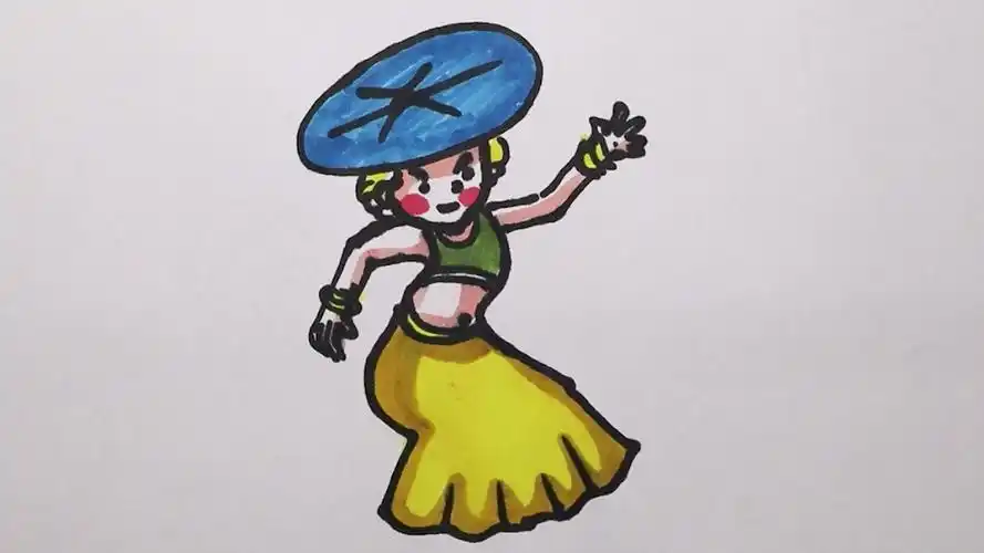 傣族少女怎样画?