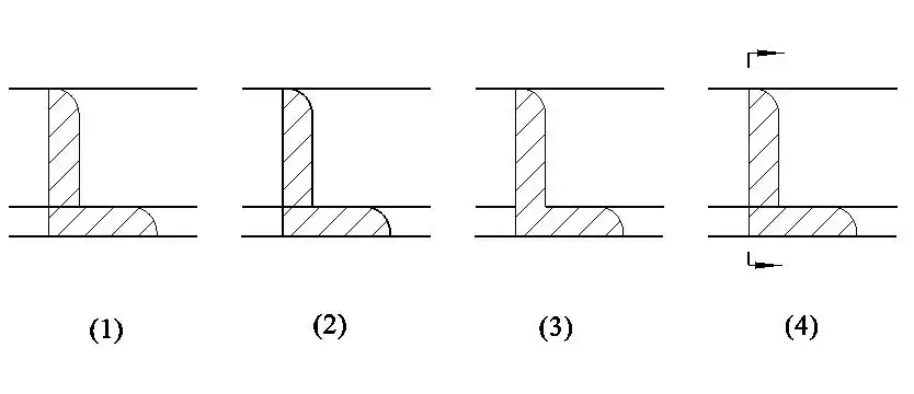 单选题选择正确的重合断面图