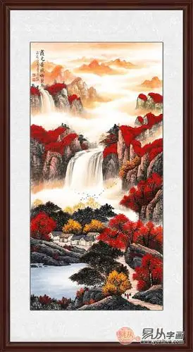 玄关挂这五幅山水画妙极了旺财更镇宅