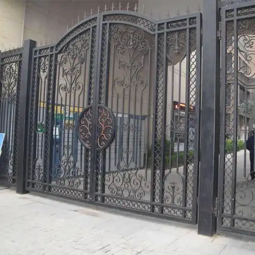 订制农村别墅门制成品铁艺大门移动别墅房别墅院门款式铁艺庭