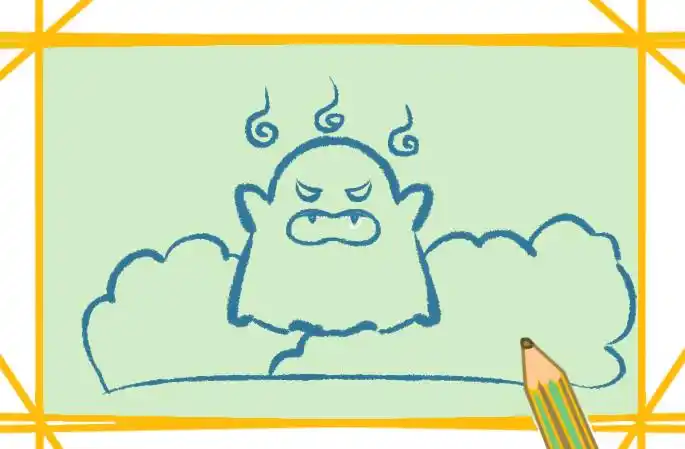 万圣节的鬼魂简笔画教程步骤图片