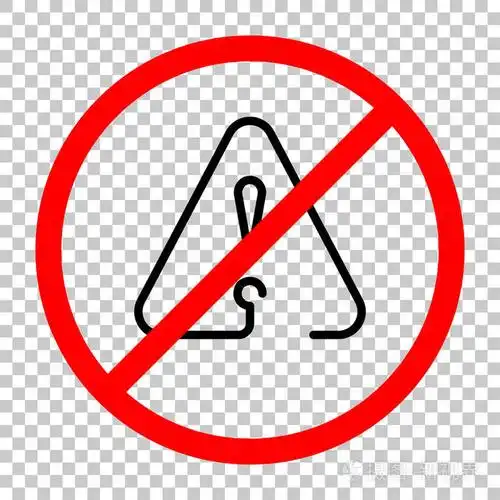 警告三角形中的感叹号具有薄轮廓的线性符号一条线的风格简单的图标不