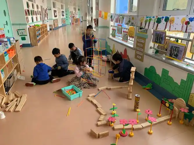 聊城市实验幼儿园水韵大班建构区展示(六)——我是小小建筑师