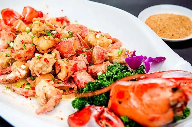 双葱椒盐焗龙虾