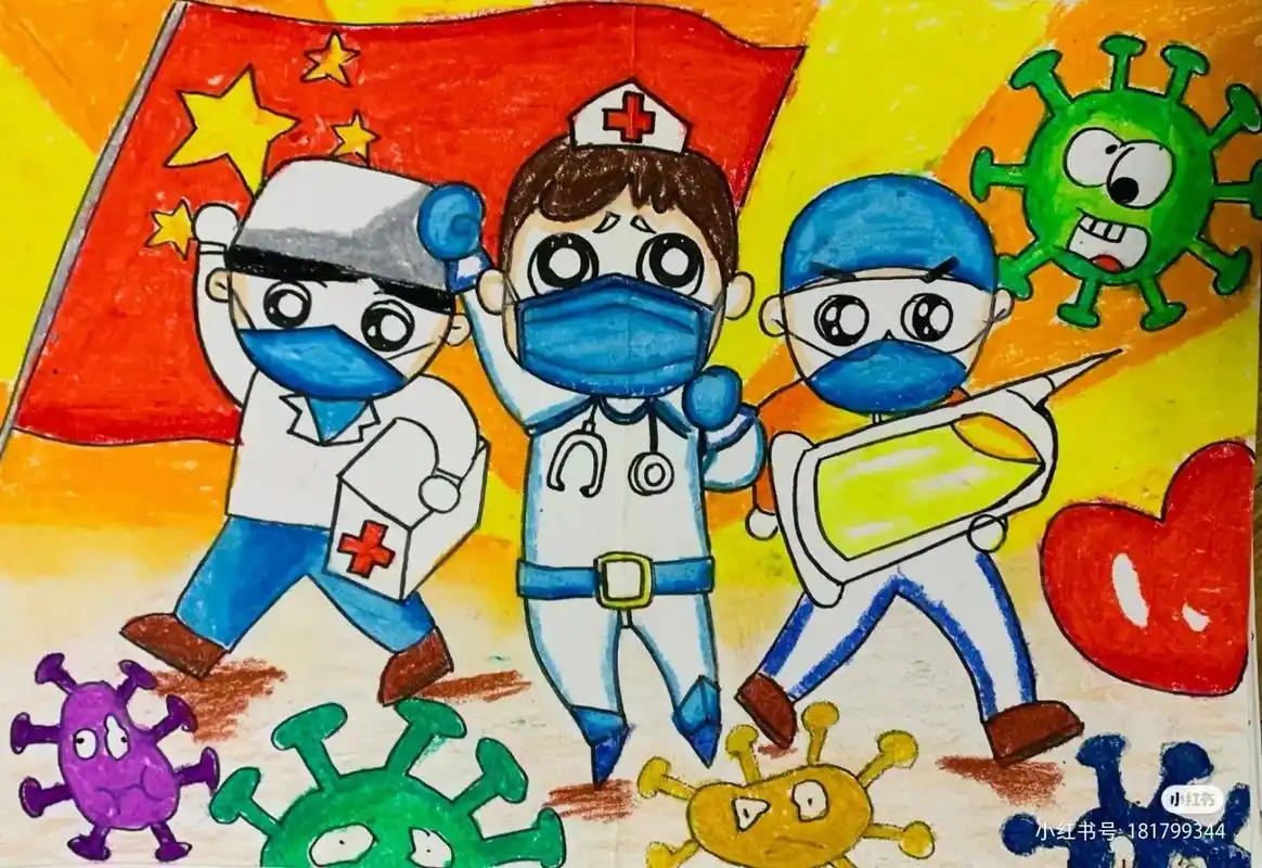别再问我要防疫绘画作品,手抄报了,都发给你们了,拿走不谢.记 - 抖音