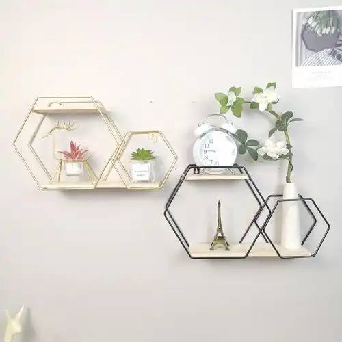 墙壁置物架一字搁板客厅机顶盒壁挂书架衣柜木板层板货架书架置物架