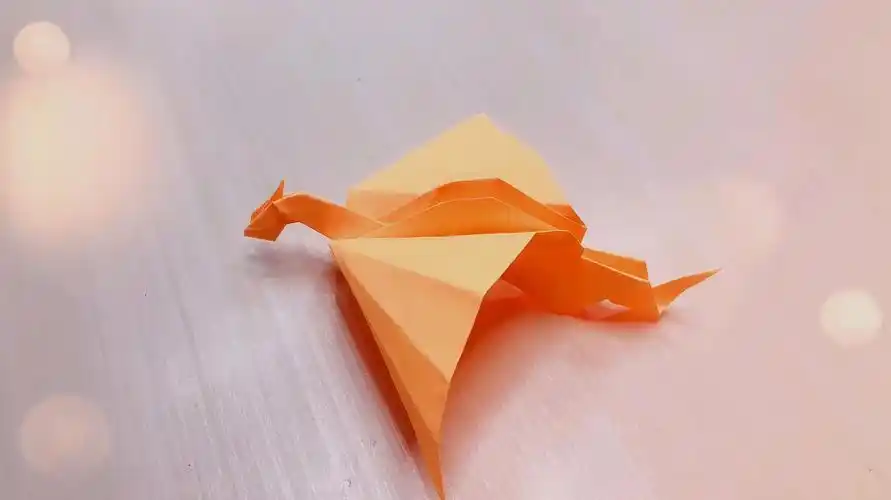 折纸教程:振翅飞龙,这么好看的龙一定要学会