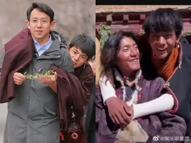 丁真和老板合照故事感