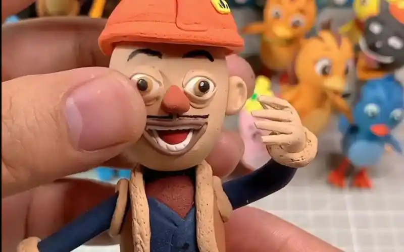 【粘土】熊出没～多才多艺的光头强超轻粘土作品