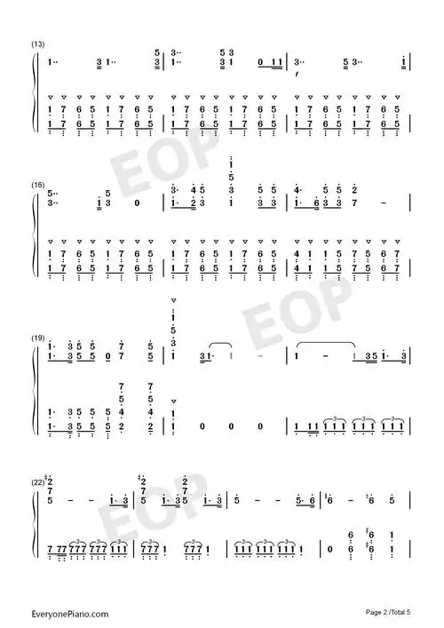 ウルトラセブンの歌-赛文奥特曼主题曲双手简谱预览2
