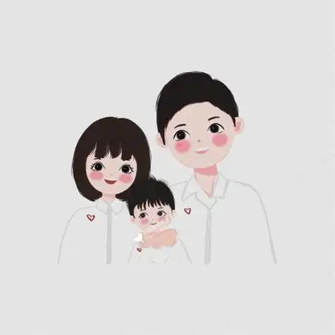 一家三口漫画头像男童 男生头像图片大全 -【爱个性】