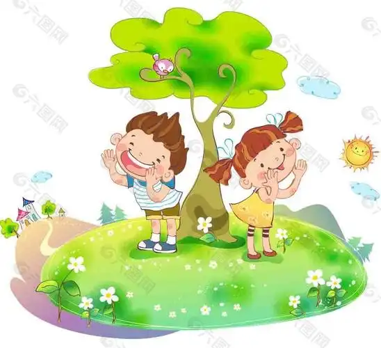 小孩子玩游戏图片