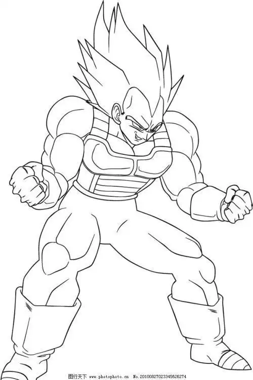 魔人布欧简笔画七龙珠怎样画贝吉塔 和多种魔人布欧带示范图.