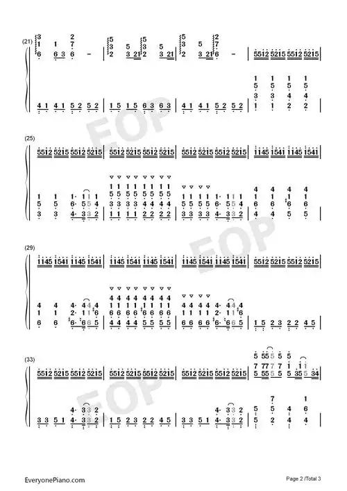 summer完美版-菊次郎的夏天双手简谱预览2-钢琴谱文件(五线谱,双手