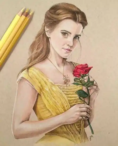 彩铅画卡通人物,这细腻的表现手法,简直绝了!真的值得学习.