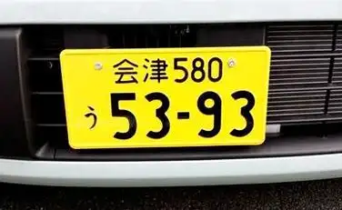 早在1961年,日本政府将车牌的样式定位为:分类号 所属府县名字的第一