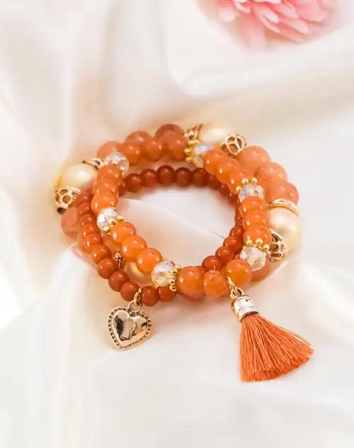 天香水晶珠串手链