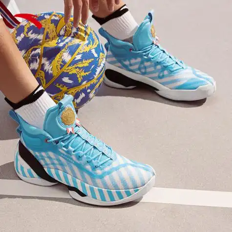 安踏|kt7|氮科技汤普森篮球鞋男专业实战碳板高帮球鞋 水手汤-2 8.