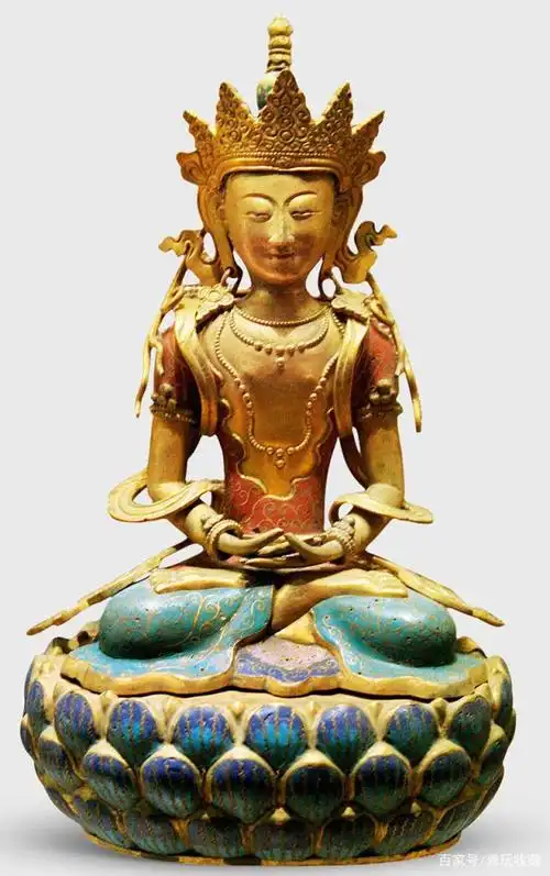 清代 莲花座无量寿佛