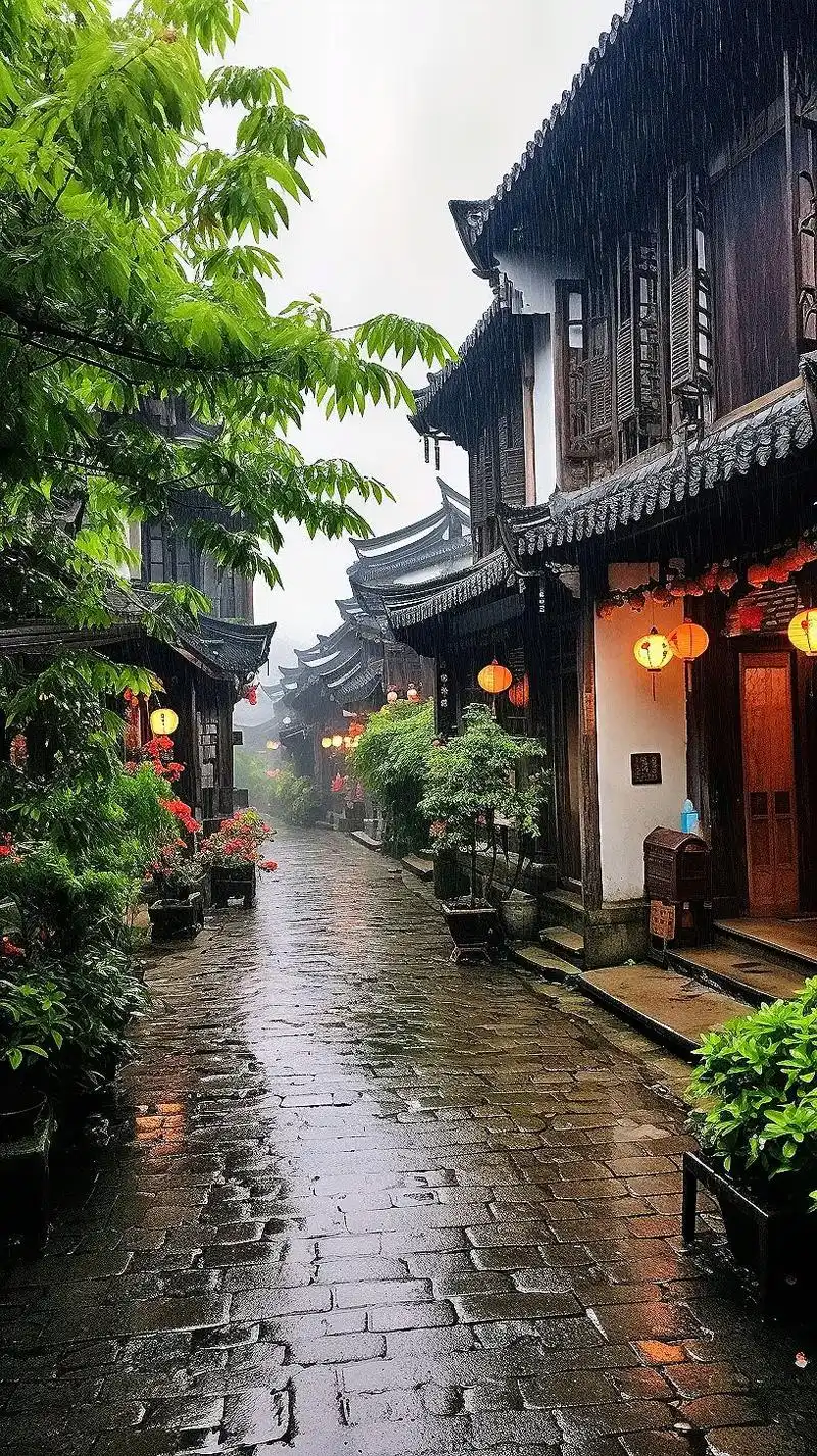 浪漫江南,烟雨古镇,小巷通幽,春色无边.江南