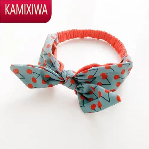 kamixiwa儿童宝宝蝴蝶结发带韩国女童小女孩波点发箍头带发饰公主头箍