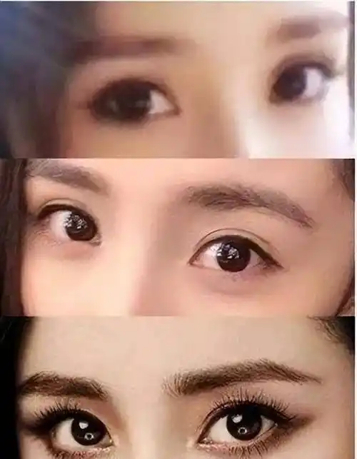 关于狐狸眼的眼型,是不同于丹凤眼的眼角向内,眼尾平滑.