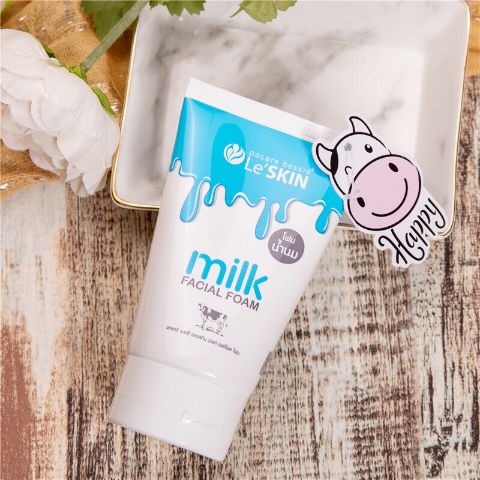 泰国leskin 乐丝汀牛奶洗面奶补水保湿清洁控油100ml