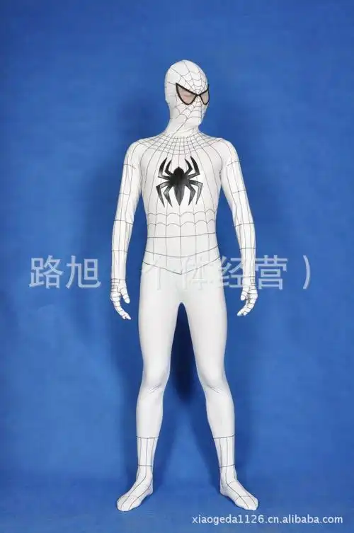 zentai蜘蛛侠扮演白涂胶全包紧身衣电影角色扮演经典派队扮演