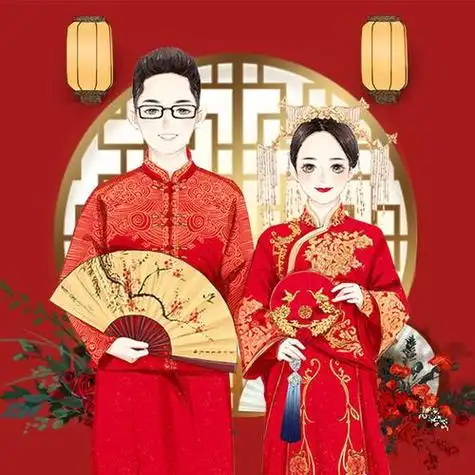 婚礼头像图片唯美图片结婚头像大全浪漫图片