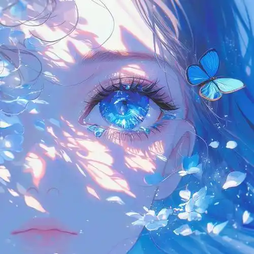 蓝色治愈系头像,一眼惊艳!_天空_世界_宁静