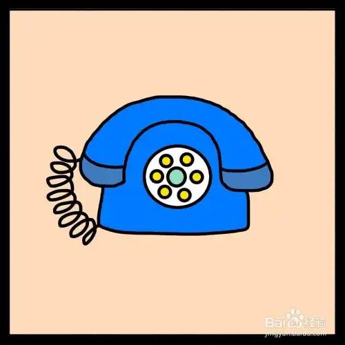 怎么画电话简笔画(儿童简笔画)