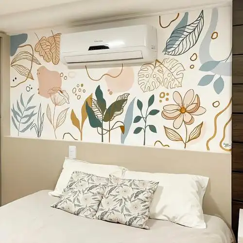 卧室手绘壁画舒适温馨