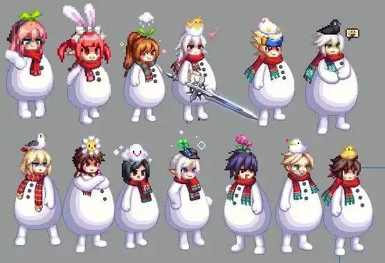 新雪人套跪求礼包啊