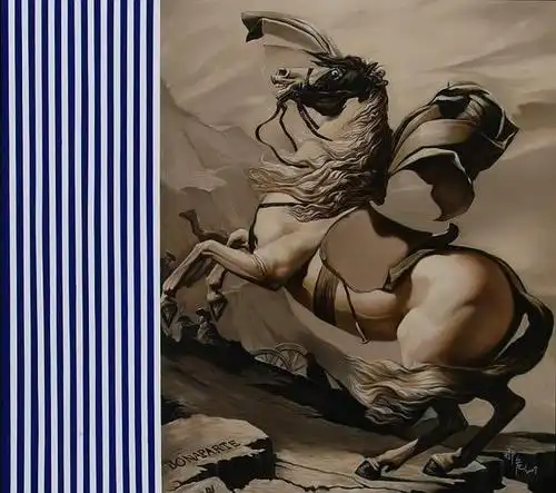 拿破仑翻越阿尔卑斯山   布面油画(2007)