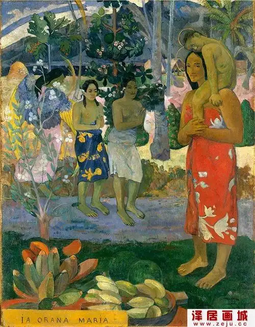 高更《我们朝拜玛利亚》_宗教题材的塔希提系列油画作品赏析
