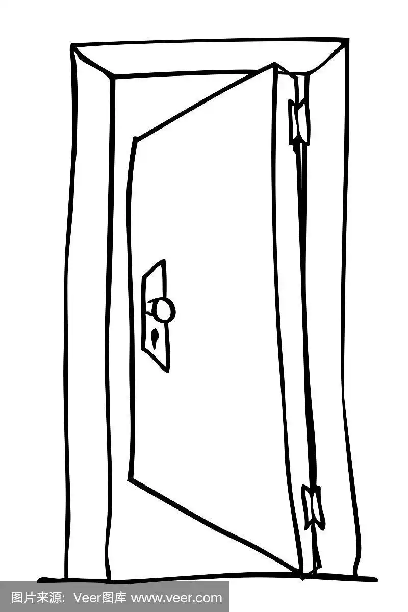 手绘门的草图