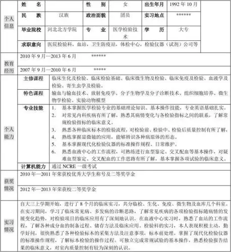第1页 下一页 相关主题 你可能喜欢 医学生个人简历模板 word个人简历