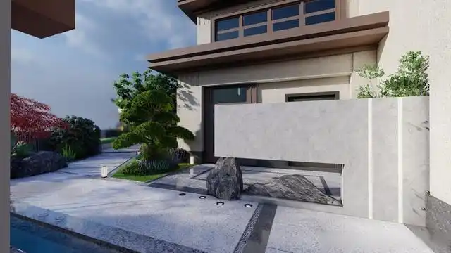 286㎡现代轻奢风别墅花园设计-南山院子