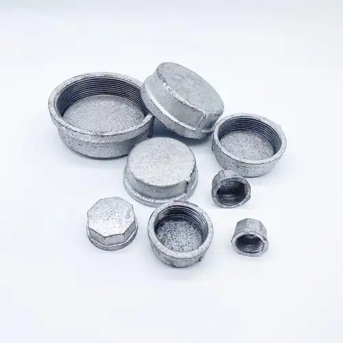 国标镀锌管帽内丝堵头管堵封头螺纹管道闷盖管接头