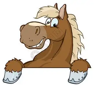 卡通马头图片素材