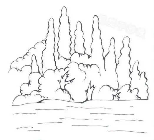 森林主题的简笔画森林主题的简笔画13p森林风景简笔画美丽的森林公园