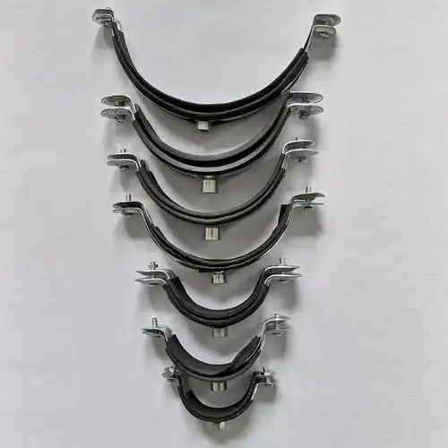 ppr金属管卡镀锌金属给水20 25 32 40 50 63 75-200 pvc包胶管卡