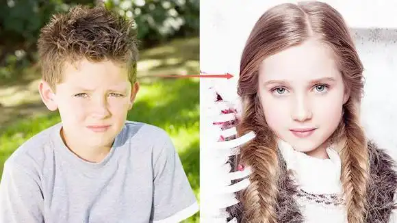 世界最小的变性人美国小男孩年仅8岁变成女孩后惊艳了