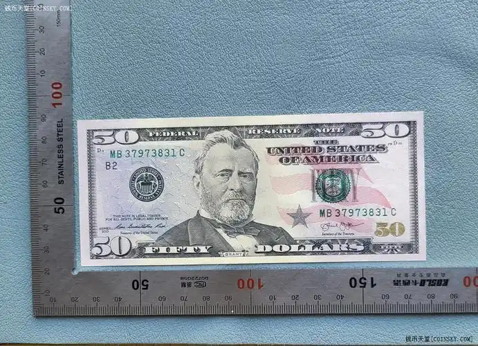 钱币天堂·交易区详情·美国彩色版50美元 全新.