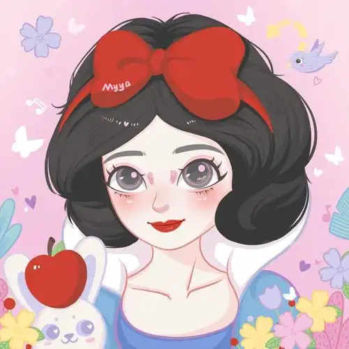 迪斯尼系列卡通头像之白雪公主