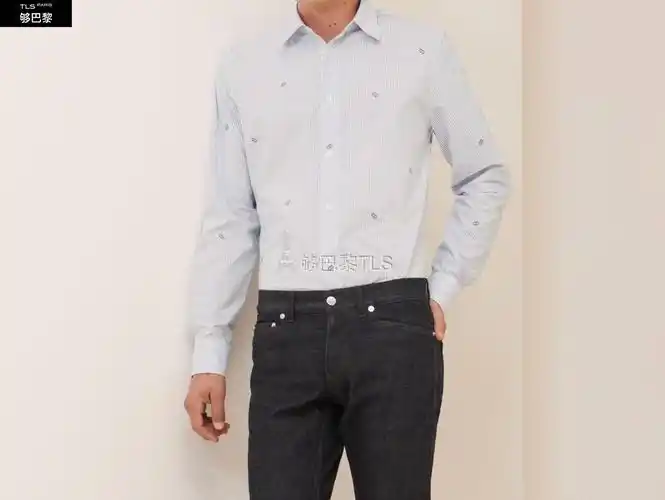 【包邮包税】 hermes爱马仕 21年春夏 男士 长袖衬衫 chemise corps a